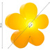 8 Seasons Shining Flower Ø 40 (Yellow)