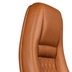 Amstyle Bürostuhl AUSTIN Echt-Leder Caramel 120KG Chefsessel hohe Rückenlehne mit Kopfstütze X-XL