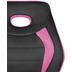 Amstyle Kinderdrehstuhl LUAN schwarz/pink für Kinder ab 6 mit Lehne, Kinderdrehstuhl ergonomisch