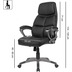 Amstyle Schreibtischstuhl Bezug Kunstleder Schwarz Bürodrehstuhl bis 120 kg, Design Drehstuhl, 4er Polster