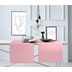 APELT Uni-Basic Tischläufer Strukturierter Unistoff- Naturoptik rosa 44x140 cm