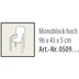 Best Monoblockissen hoch 96x43x5cm D.0269 Hochlehnerauflage