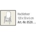 Best Sesselauflage hoch 120x50x6cm D.0666