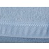 Biederlack Plaid / Decke Pure Cotton hellblau Samtband-Einfassung 150 x 200 cm