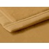 Biederlack Plaid / Decke Uno Cotton kamel Veloursband-Einfassung 180 x 220 cm