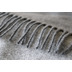 Biederlack Tagesdecke Plaid grau-silber 150 x 200 cm