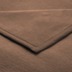 Biederlack Plaid / Decke Uno Soft schoko Veloursband-Einfassung 150 x 200 cm