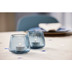 BITZ Teelichthalter Kusintha 7,5 cm 2 Stck. Blau Glas