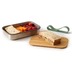 black+blum Sandwich-Box Edelstahl/Bambusholz Olive Grn Brotdose Mae ca. 22,3 x 15 x 5,2 cm