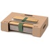 black+blum Sandwich-Box Edelstahl/Bambusholz Olive Grn Brotdose Mae ca. 22,3 x 15 x 5,2 cm
