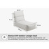 blomus STAY Outdoor-Lounger 60 x 120 cm, cloud