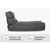 blomus STAY Outdoor-Lounger 80 x 150 cm, coal