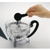 Bodum CHAMBORD Teekanne, 1.3 l, mit schwarzem Plastikdeckel und Griff, Filter transparent