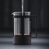 Bodum KENYA Kaffeebereiter 0,35 l 3 Tassen schwarz, eckiger Griff