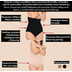 Body Wrap Bauchweg Unterhose Body Shaper Miederhose Hose nahtlose Figurformung Haut L (42)