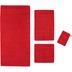 cawö Noblesse Uni Handtuch rot 50x100 cm
