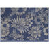 cawö Two-Tone floral nachtblau Handtuch 50 x 100 cm