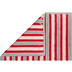 cawö Two-Tone Streifen bordeaux Duschtuch 80 x 150 cm