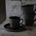 Costa Nova LAGOA ECO-GRS Kaffeetasse mit Untertasse 0.21 L black