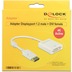 DeLock Adapterkabel DisplayPort 1.2 Stecker > DVI 24+5 Buchse wei