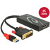 DeLock Adapterkabel DVI 24+1 Stecker > Displayport 1.2 Buchse