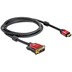 DeLock HDMI - DVI Kabel 1,8m Stecker Stecker