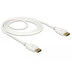 DeLock Kabel DisplayPort 1.2 Stecker > DisplayPort Stecker 1,5 m weiß 4K
