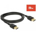 DeLock Kabel Displayport 8K 60Hz 2m DP 8K zertifiziert schwarz