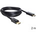DeLock Kabel Displayport > HDMI Stecker/Stecker 2 m