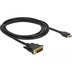 DeLock Kabel DVI 18+1 Stecker > HDMI-A Stecker 2,0 m