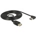 DeLock Kabel EASY USB 2.0-A links/rechts gewinkelt > USB 2.0 Typ A Buchse