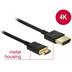DeLock Kabel HDMI-A Stecker > HDMI Mini-C Stecker 3D 4K 2 m Slim High Quality