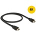 DeLock Kabel HDMI A Stecker > HDMI A Stecker 4K 0,5 m