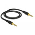 DeLock Kabel Klinke 3 Pin 3,5 mm Stecker > Stecker 0,5 m schwarz