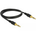 DeLock Kabel Klinke 3 Pin 3,5 mm Stecker > Stecker 1,0 m schwarz