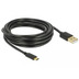 DeLock Kabel USB 2.0 Typ-A Stecker > Type-C 2.0 Stecker 4,0 m schwarz