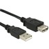 DeLock Kabel USB 2.0 Verlngerung, A/A 0,5 m schwarz