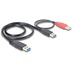 DeLock Kabel USB 3.0 Y 1x > USB 3.0-A ST+ USB 2.0