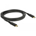 DeLock Kabel USB 3.1 Gen 1 USB Type-C St. > USB Type-C St. E-Marker 2m schwarz