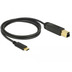 DeLock Kabel USB 3.1 Gen 2 USB Type-C Stecker > USB Typ-B Stecker 1,0 m schwarz