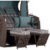 deVries Luxus Strandkorb mit Panoramafenster Amrum XL, green Chique