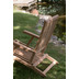 deVries Woodie Luxus Gartenliege Deckchair inkl. Auflage, Teakholz