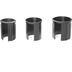 doppler Granitsockel-Reduzierringe Innendurchm. 52,48,38,32,25 mm schwarz, Lnge 60mm