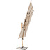 doppler Holz Pendelschirm mit Beleuchtung ALU WOOD XL ULTRA 400x300, Esche hell, D. 820 natur