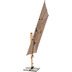 doppler Pendelschirm mit Beleuchtung und Schirmstnder ALU WOOD XL ULTRA 400x300, Esche hell,