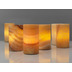 Duni Kerzenglas für Nachfüller und Teelichte Mineral Onyx 125x70mm