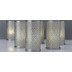 Duni Kerzenhalter Bliss silber, aus Metall für Teelichter oder LED 140x75mm