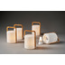 Duni LED Lampe Good Concept Sibling Bambus, weiß 148 x 108 mm 1 Stück