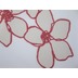 Elbersdrucke Flächenvorhang Flower Mix 04 weiß-r-braun 60 x 245 cm ohne Paneelwagen