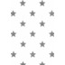 Elbersdrucke Flächenvorhang Stars Allover 07 weiß-grau 60 x 245 cm